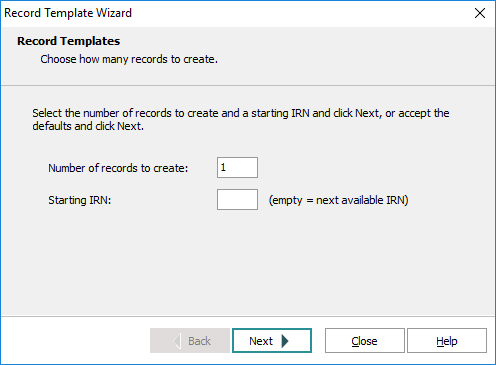 Record Templates